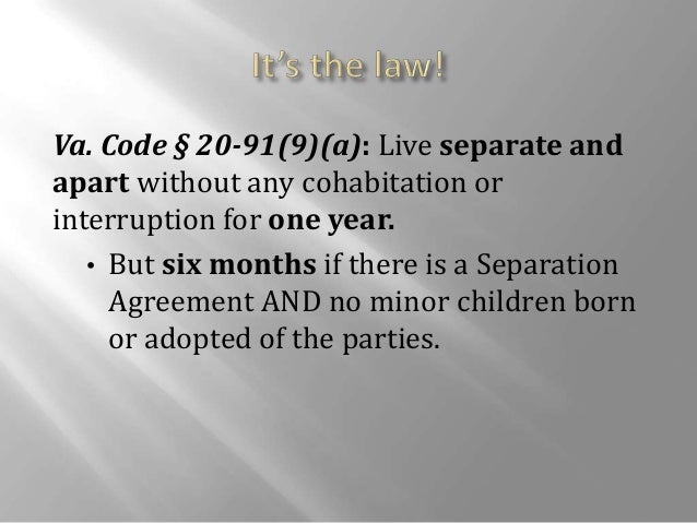 code of virginia divorce laws